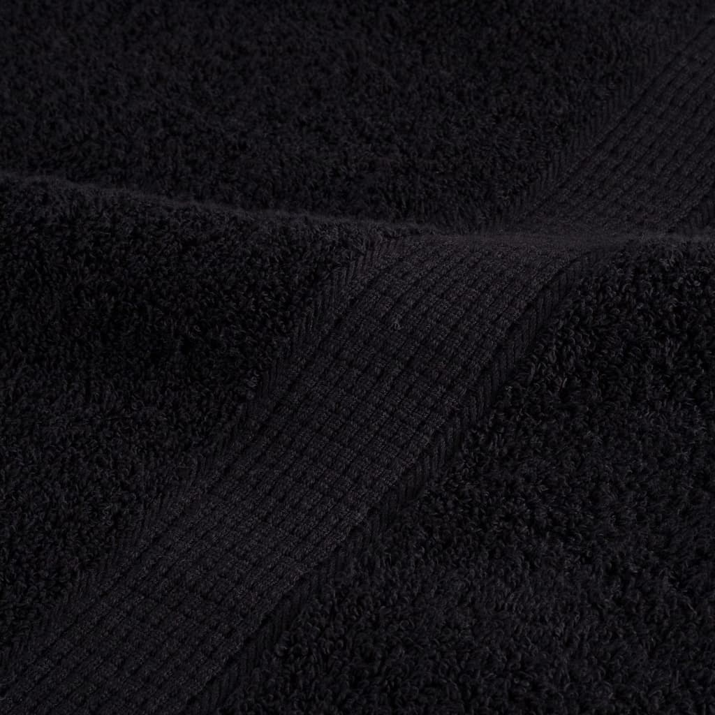 Premium-Handtücher SOLUND 4 Stk. Schwarz 50x100 cm 600 g/m²