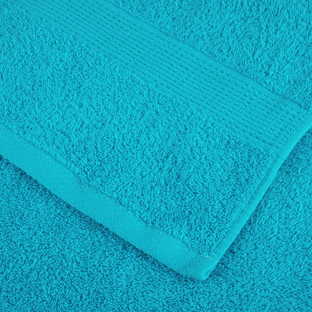Premium Waschhandtücher SOLUND 4 Stück Türkis 30x30 cm 600 g/m²