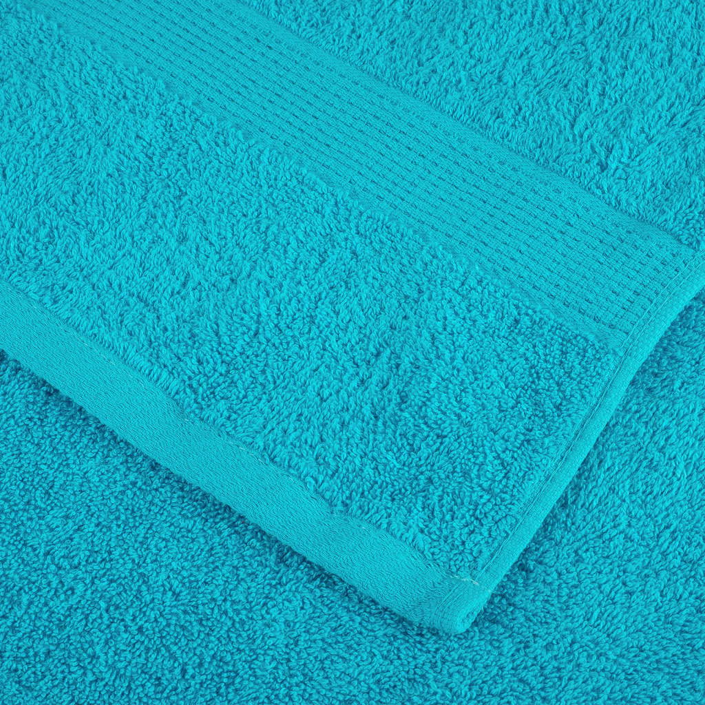 Premium Waschhandtücher SOLUND 10 Stück Türkis 30x30 cm 600 g/m²