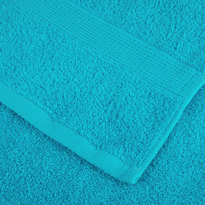 Premium Waschhandtücher SOLUND 10 Stück Türkis 30x30 cm 600 g/m²