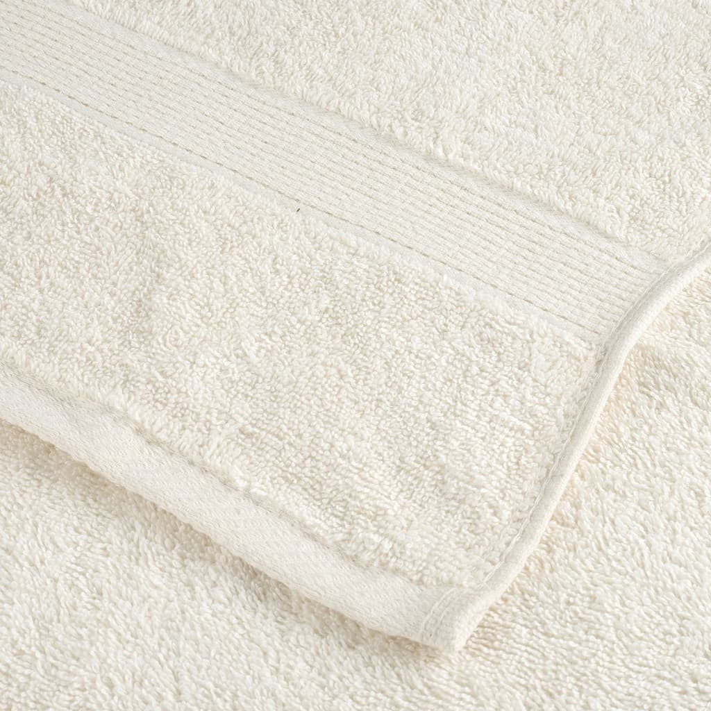 Premium-Gästetücher SOLUND 4 Stk. Cremeweiß 30x50 cm 600 g/m²