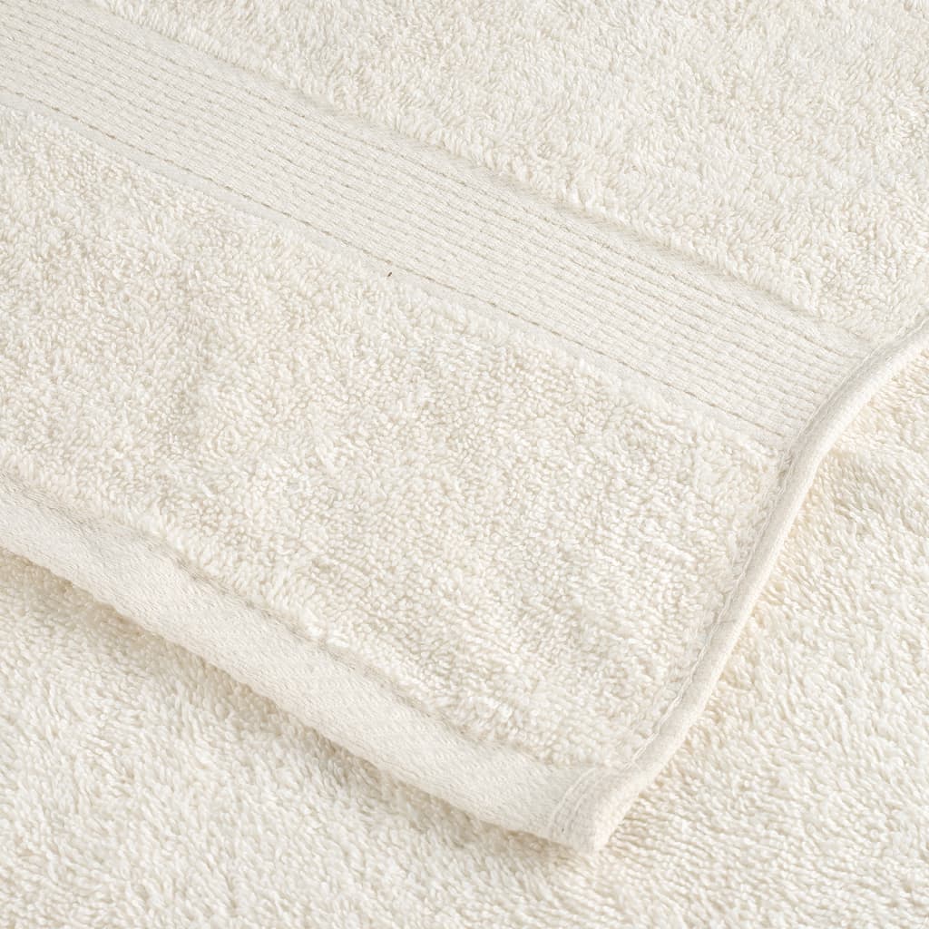 Premium-Handtücher SOLUND 4 Stk. Cremeweiß 50x100 cm 600 g/m²