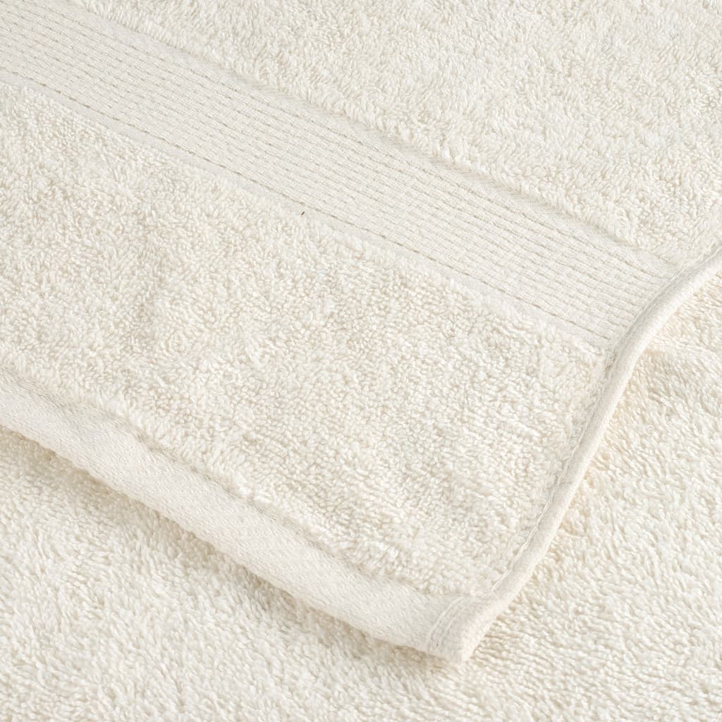 Premium Badetücher SOLUND 2 Stk. Creme 100x150 cm 600 g/m²