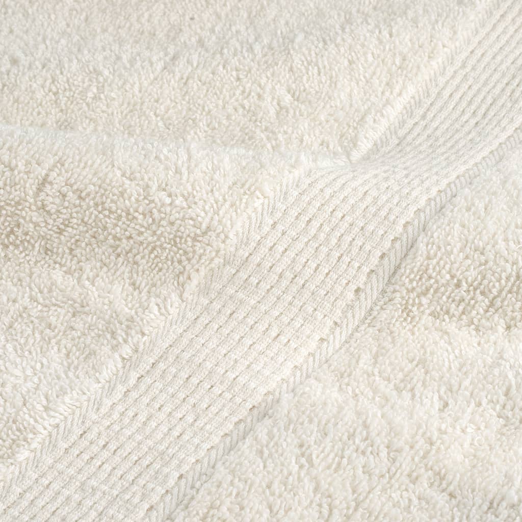 Premium Badetücher SOLUND 2 Stk. Creme 100x150 cm 600 g/m²