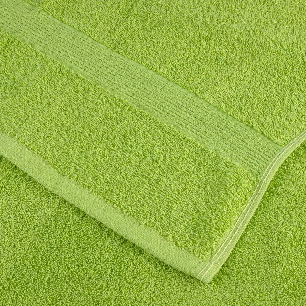 Premium-Gästetücher SOLUND 4 Stk. Apfelgrün 30x50 cm 600 g/m²