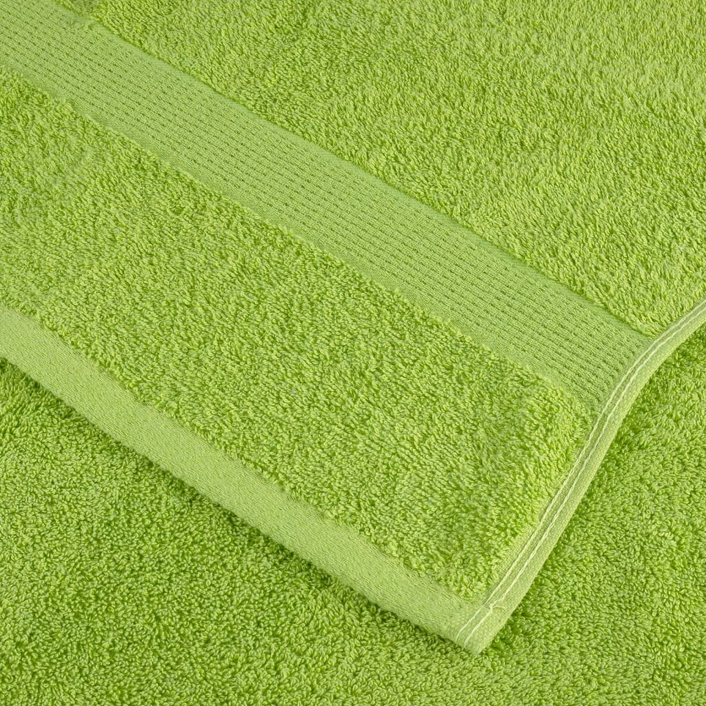 Premium-Gästetücher SOLUND 10 Stk. Apfelgrün 30x50 cm 600 g/m²