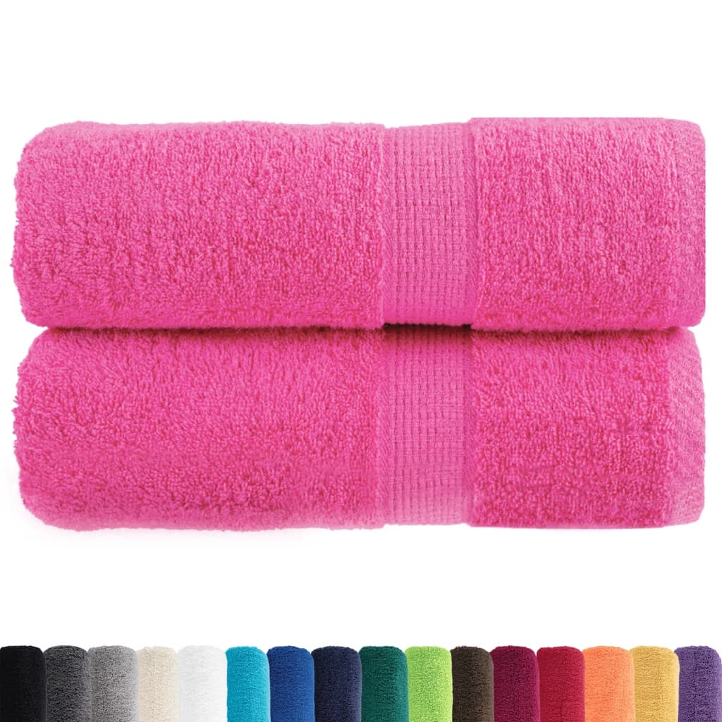 Premium Waschhandtücher SOLUND 2 Stück Rosa 30x30 cm 600 g/m²