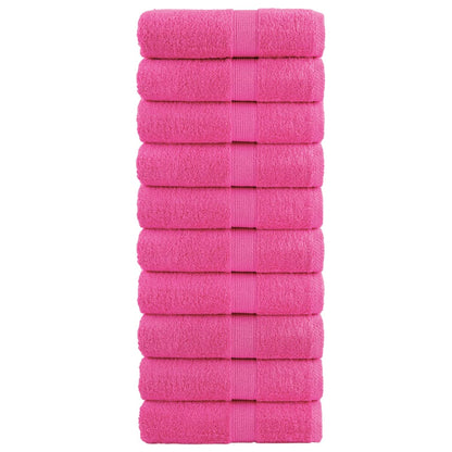 Premium-Gästetücher SOLUND 10 Stk. Rosa 30x50 cm 600 g/m²