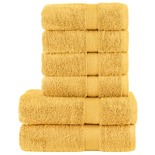 Ensemble de serviettes premium 6 pièces SOLUND Golden 600 g/m²