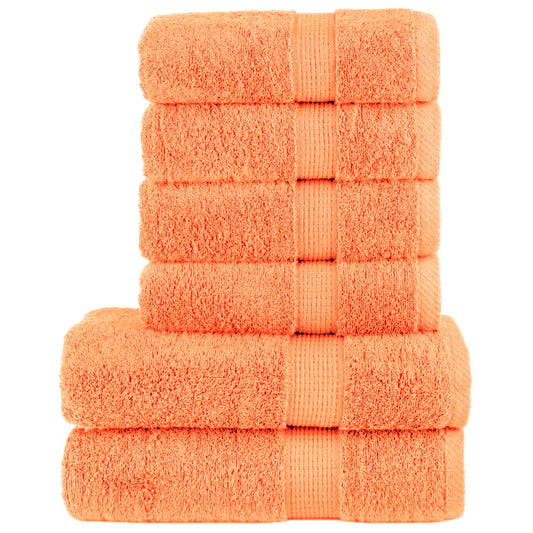 Ensemble de serviettes premium 6 pièces SOLUND Orange 600 g/m²