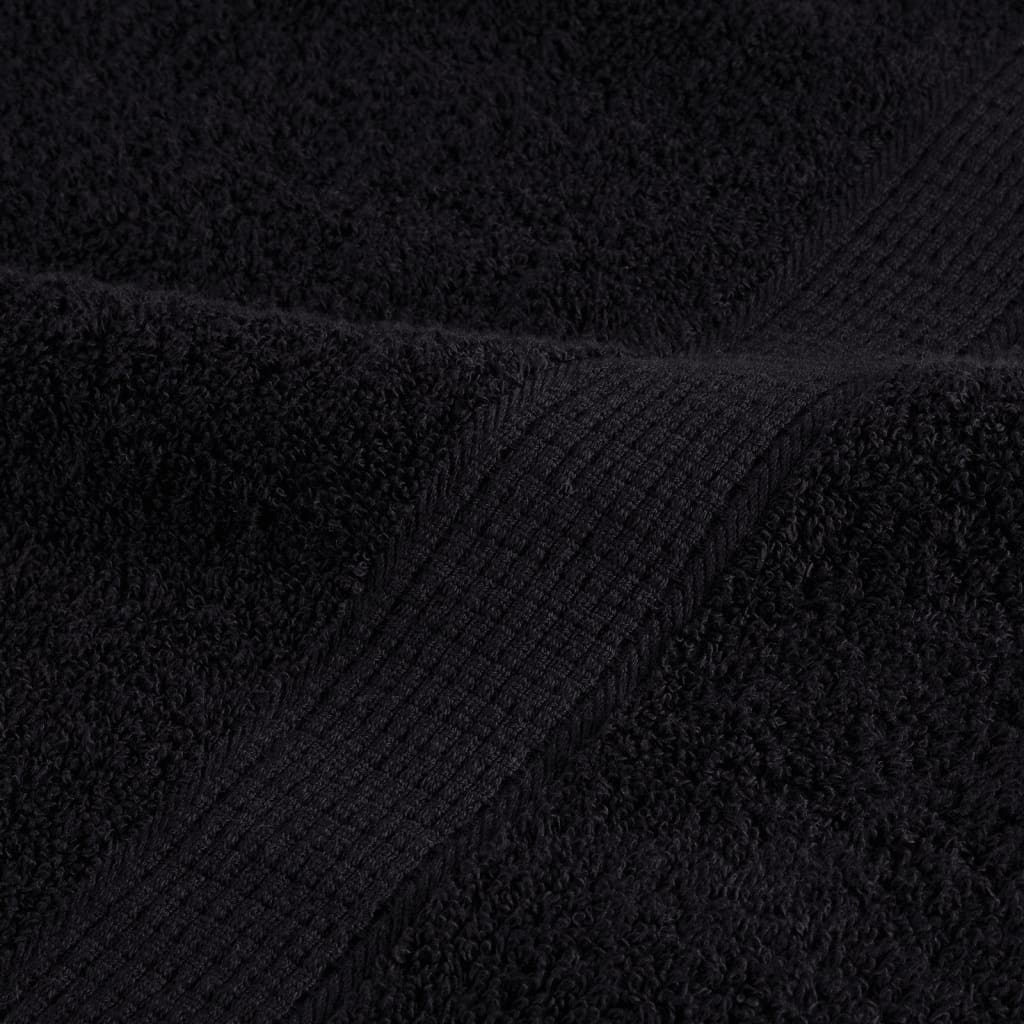 Ensemble de serviettes premium 6 pièces SOLUND Noir 600 g/m²