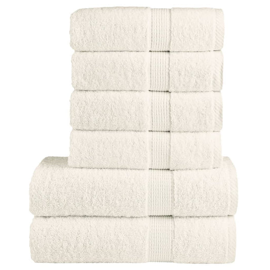 Ensemble de serviettes premium 6 pièces SOLUND crème 600 g/m²