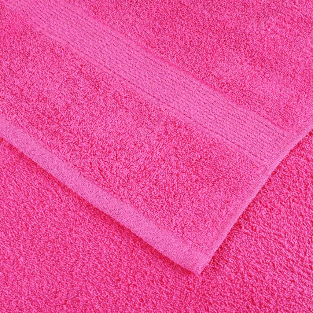 12 tlg. Premium-Handtuch-Set SOLUND Rosa 600 g/m²