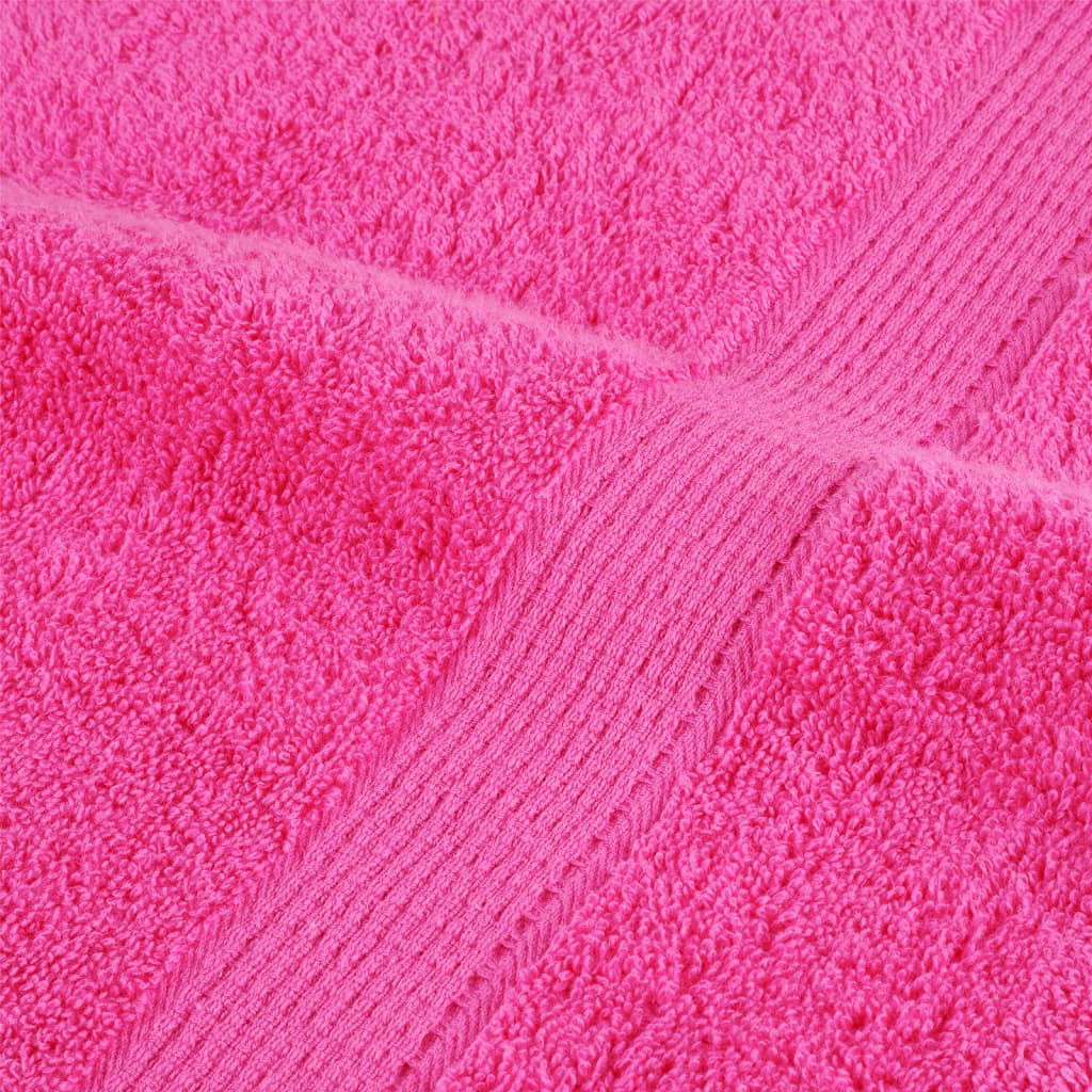 12 tlg. Premium-Handtuch-Set SOLUND Rosa 600 g/m²