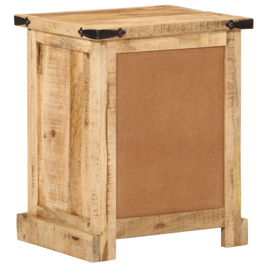 Table de chevet 40x35x50 cm en bois de manguier massif