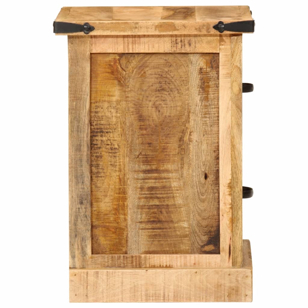 Table de chevet 40x35x50 cm en bois de manguier massif