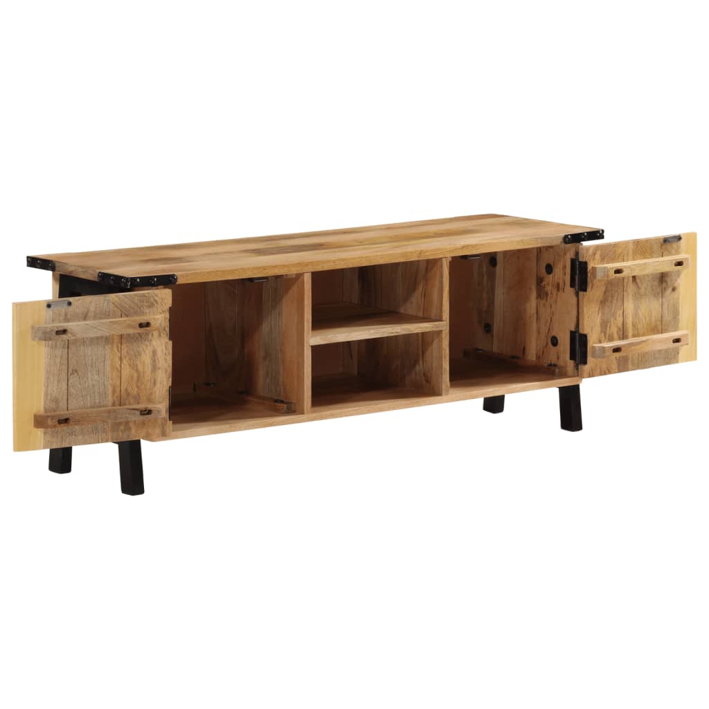 Meuble TV 110x35x40 cm en bois de manguier massif