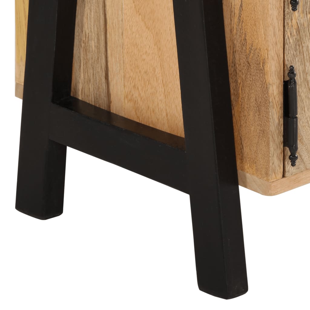 Meuble TV 110x35x40 cm en bois de manguier massif