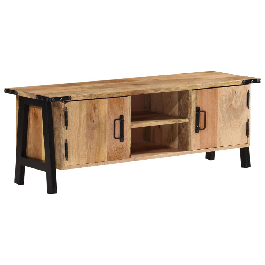 Meuble TV 110x35x40 cm en bois de manguier massif