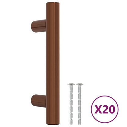 Möbelgriffe 20 Stk. Bronzen 64 mm Edelstahl