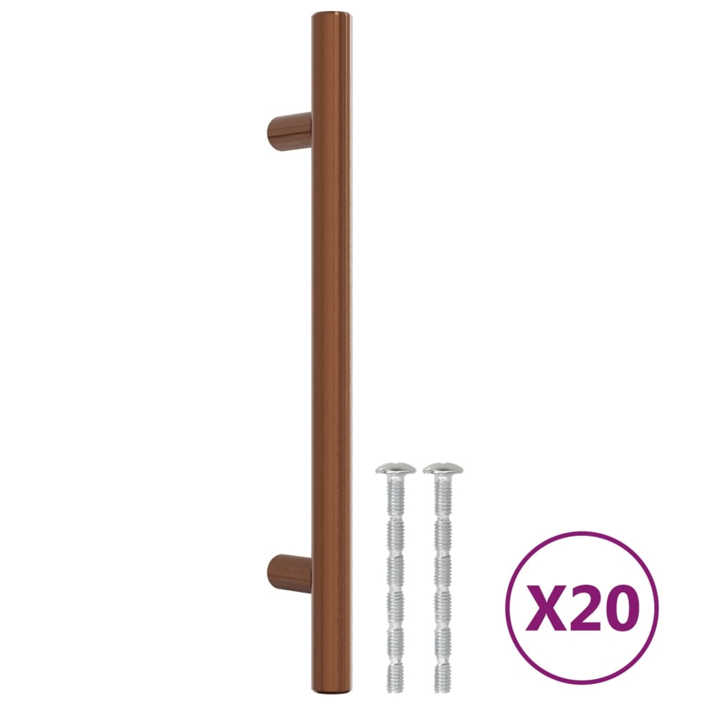 Möbelgriffe 20 Stk. Bronzen 160 mm Edelstahl