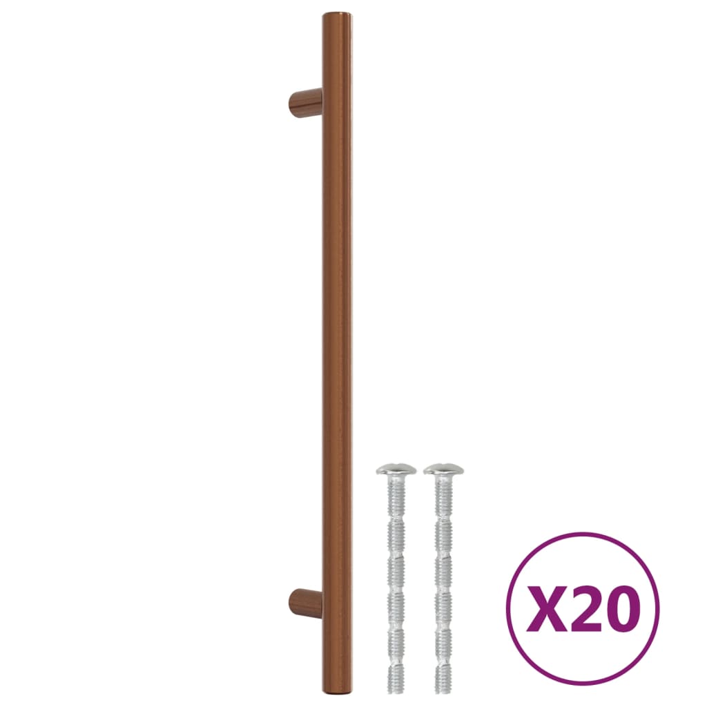 Möbelgriffe 20 Stk. Bronzen 192 mm Edelstahl