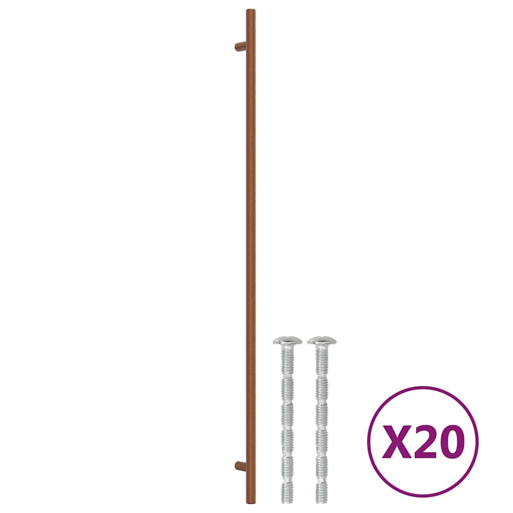 Möbelgriffe 20 Stk. Bronzen 480 mm Edelstahl