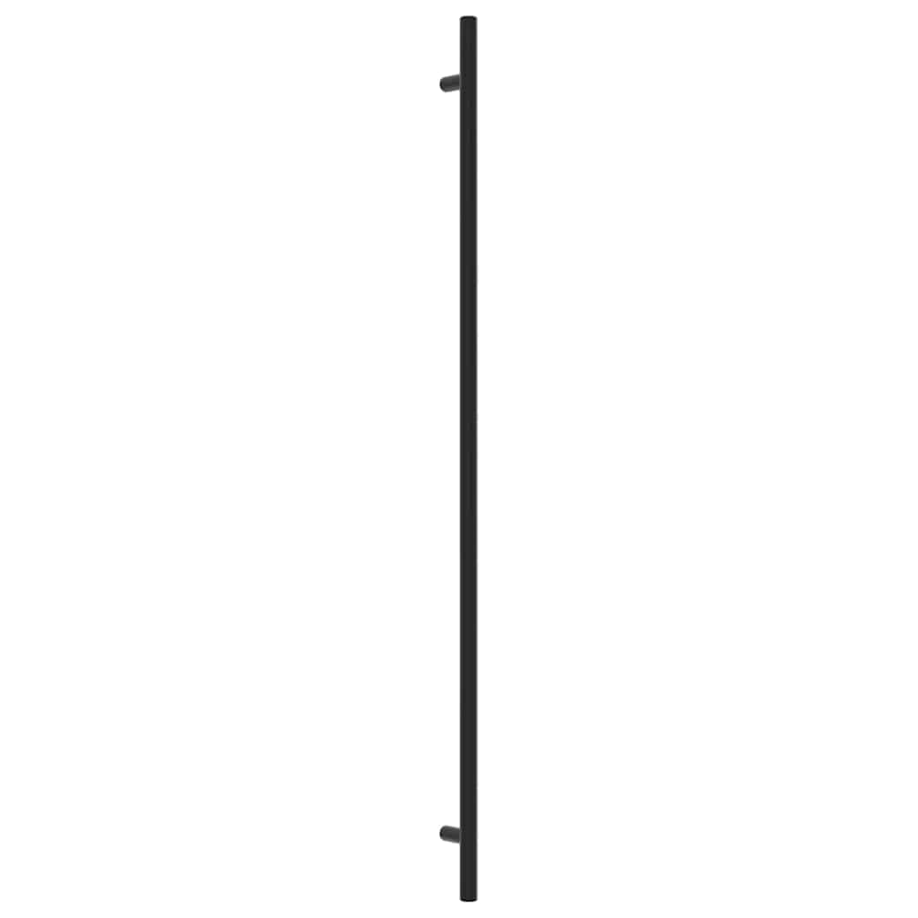 Möbelgriffe 10 Stk. Schwarz 480 mm Edelstahl