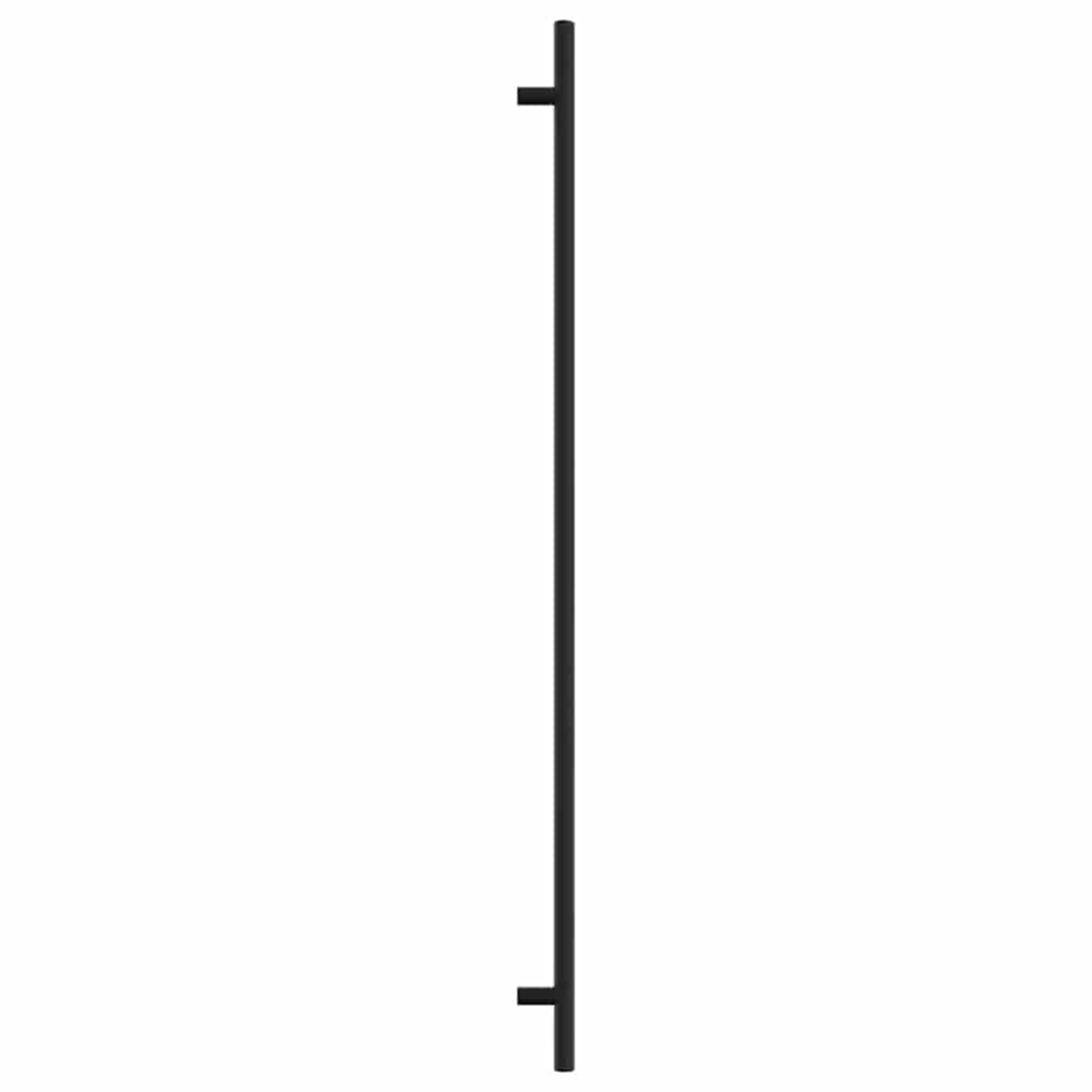 Möbelgriffe 10 Stk. Schwarz 480 mm Edelstahl