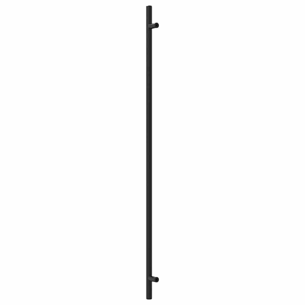 Möbelgriffe 10 Stk. Schwarz 480 mm Edelstahl