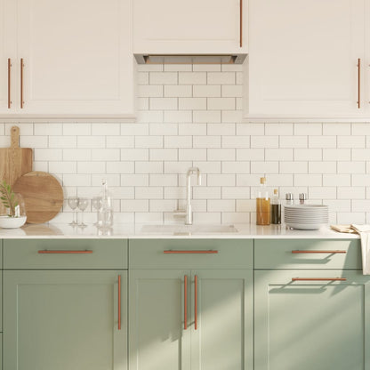 Möbelgriffe 10 Stk. Bronzen 192 mm Edelstahl
