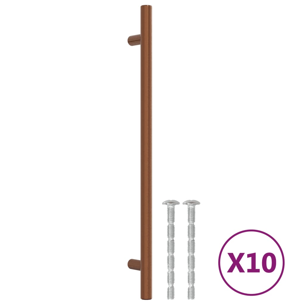 Möbelgriffe 10 Stk. Bronzen 224 mm Edelstahl