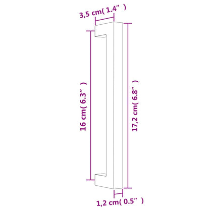 Möbelgriffe 20 Stk. Silbern 160 mm Edelstahl