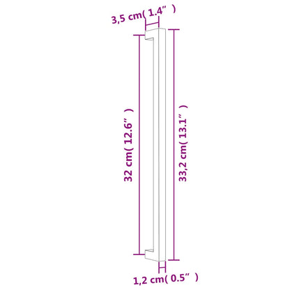 Möbelgriffe 20 Stk. Silbern 320 mm Edelstahl