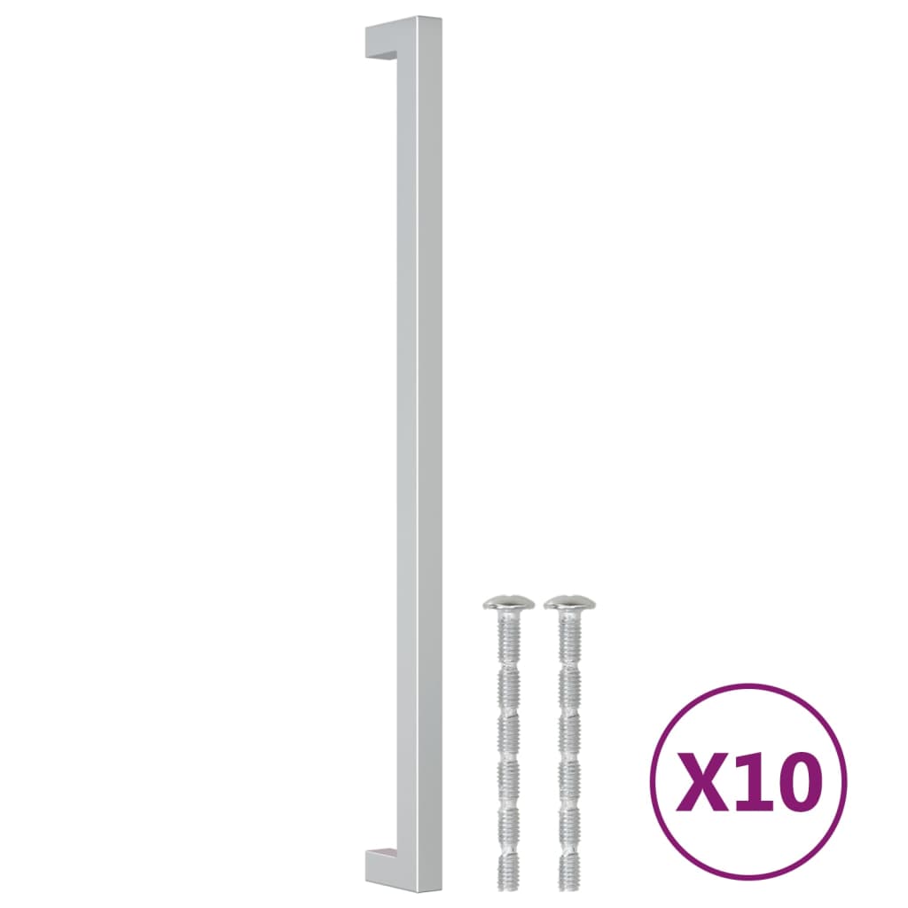 Möbelgriffe 10 Stk. Silbern 320 mm Edelstahl