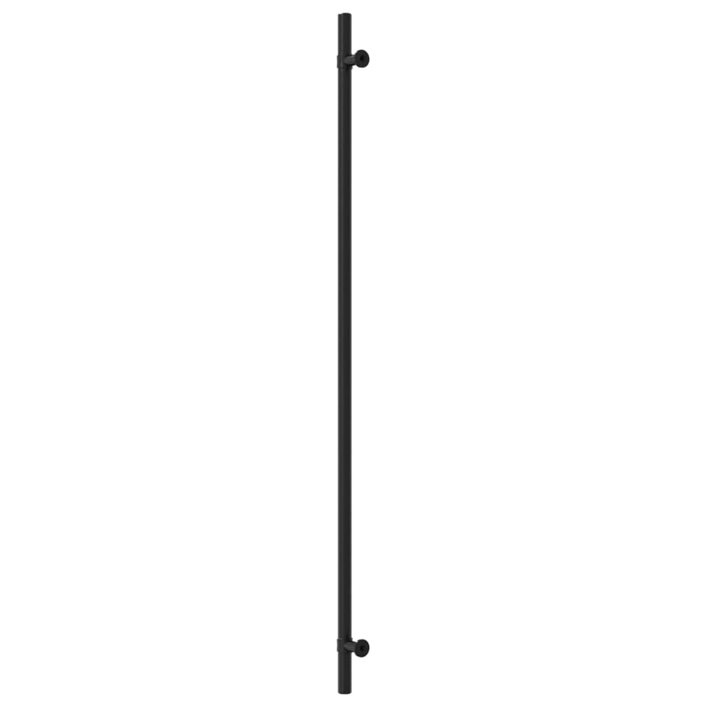 Möbelgriffe 10 Stk. Schwarz 480 mm Edelstahl