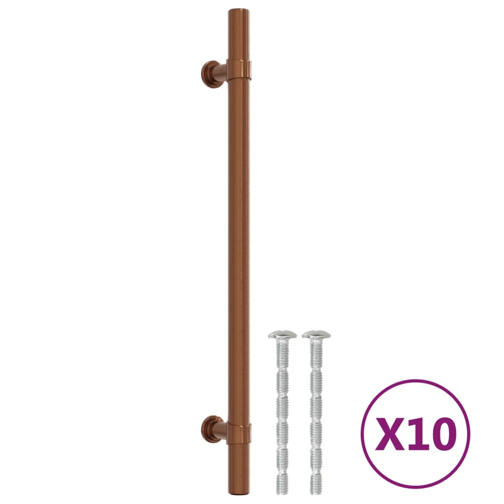 Möbelgriffe 10 Stk. Bronzen 192 mm Edelstahl