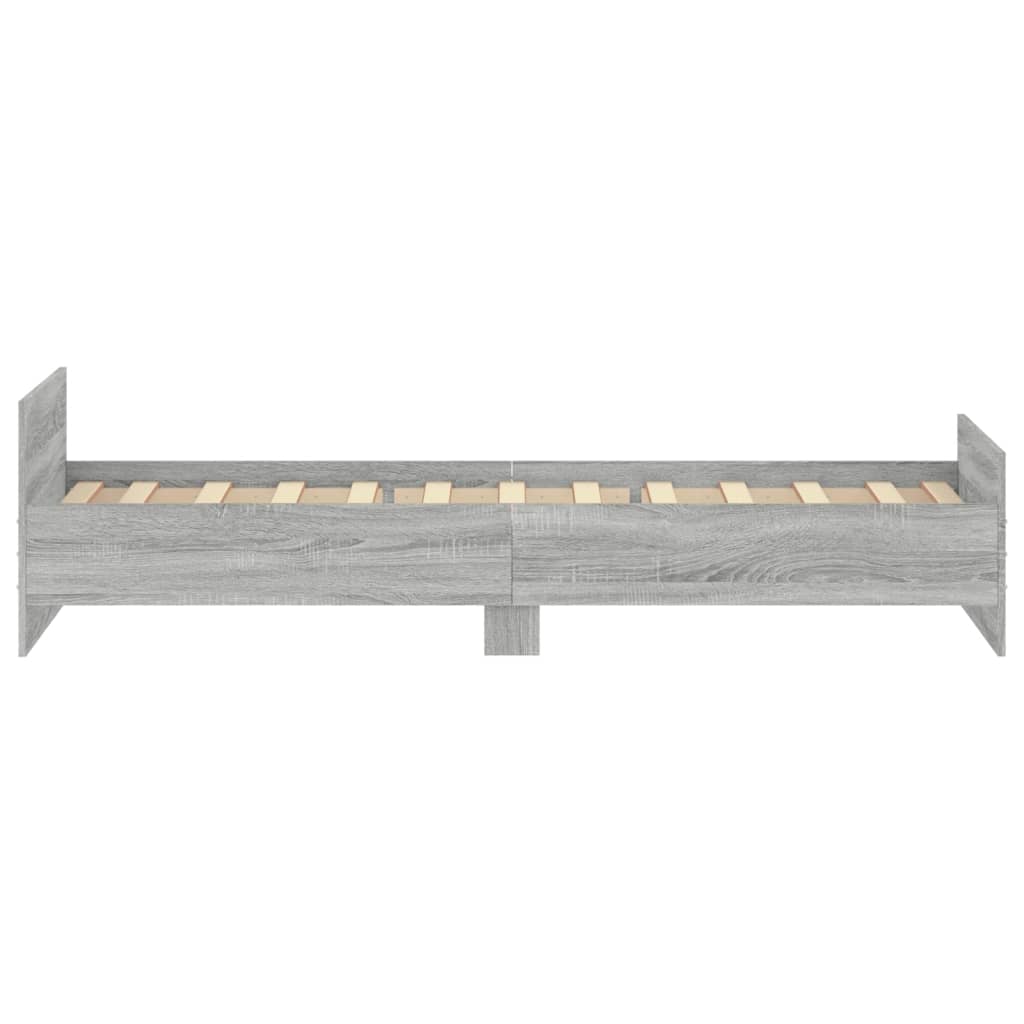 Bed frame Grey Sonoma 90x200 cm wood material