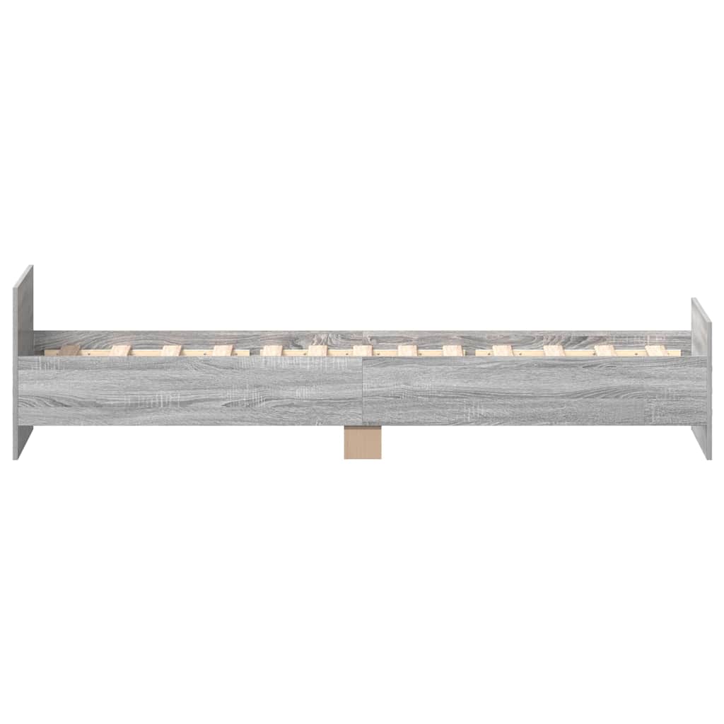 Bed frame Grey Sonoma 90x200 cm wood material