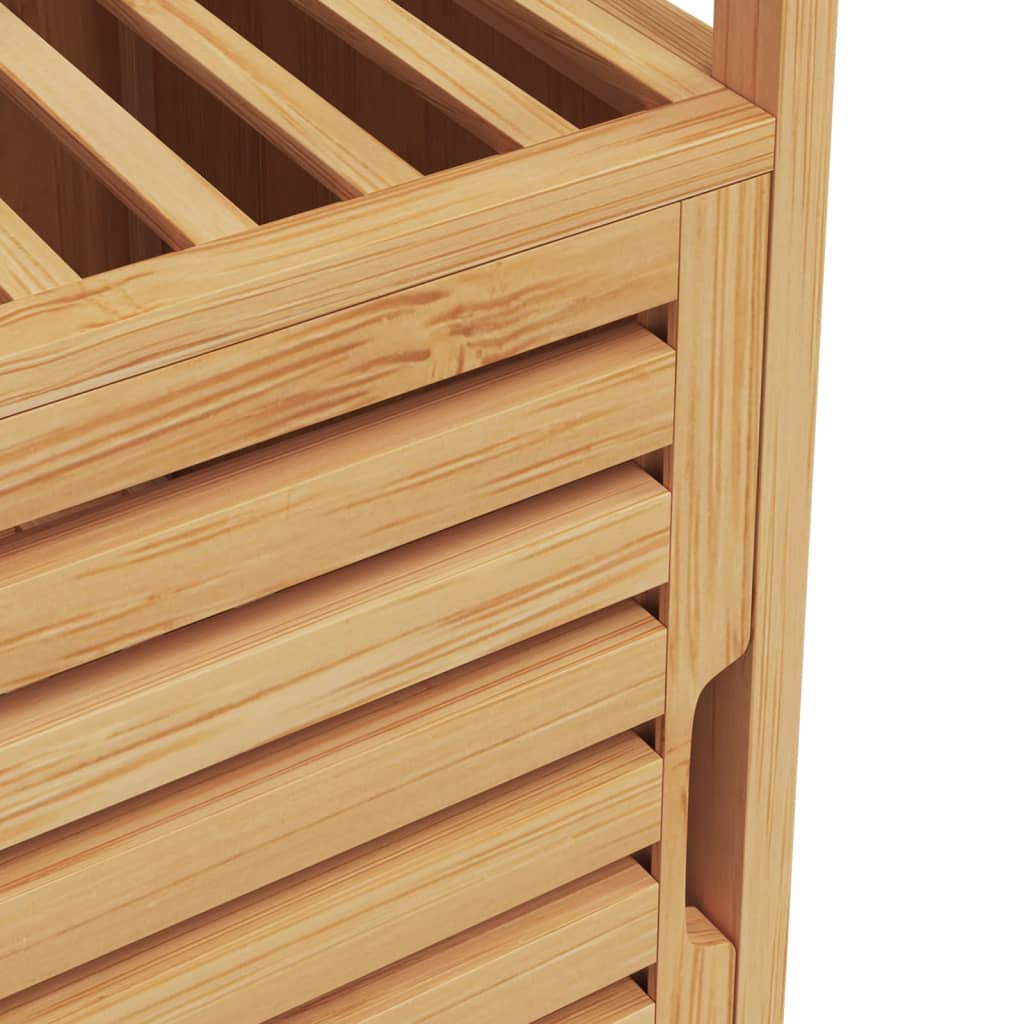 Badezimmerschrank mit Ablage 36x33x87 cm Bambus