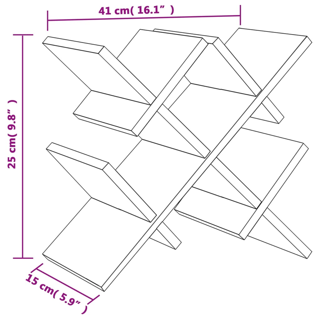 Weinregal für 5 Flaschen 41x15x25 cm Bambus