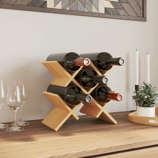 Weinregal für 5 Flaschen 41x15x25 cm Bambus