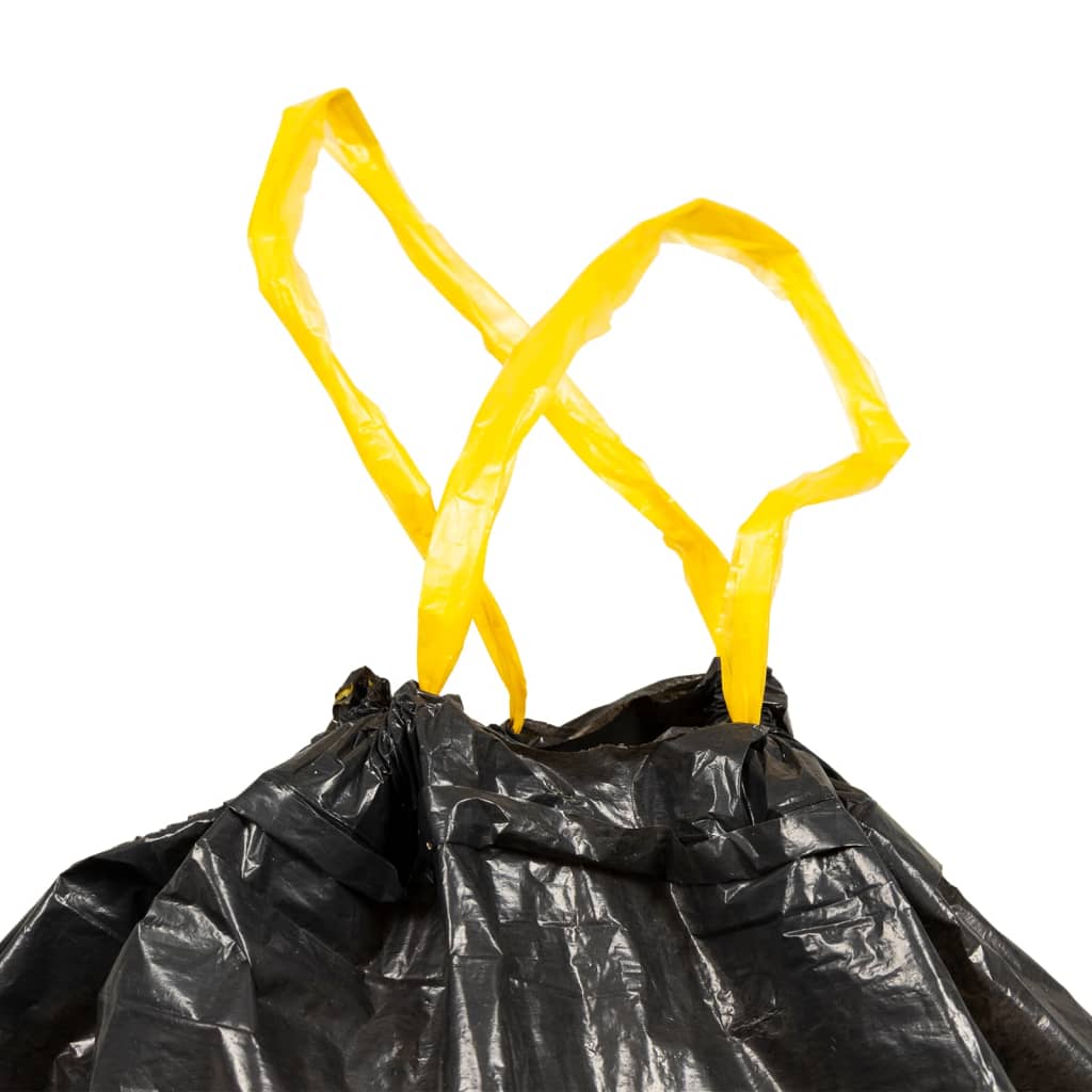 Müllsäcke mit Zugband 250 Stk. Schwarz 35 L