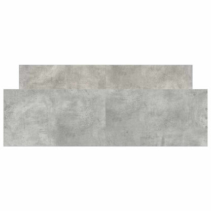 Bettgestell mit Kopf- und Fußteil Betongrau 120x200 cm