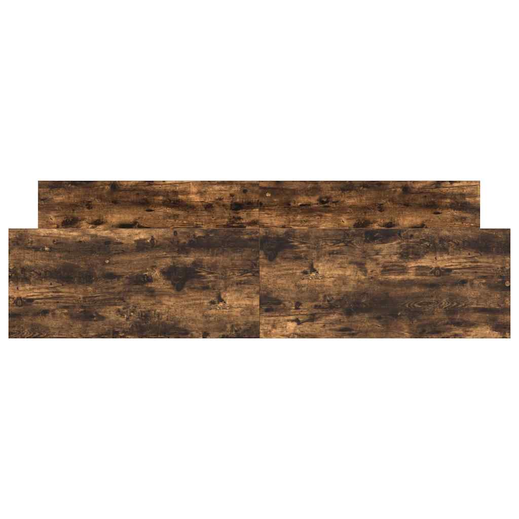 Bettgestell mit Kopf- und Fußteil Räuchereiche 160x200 cm