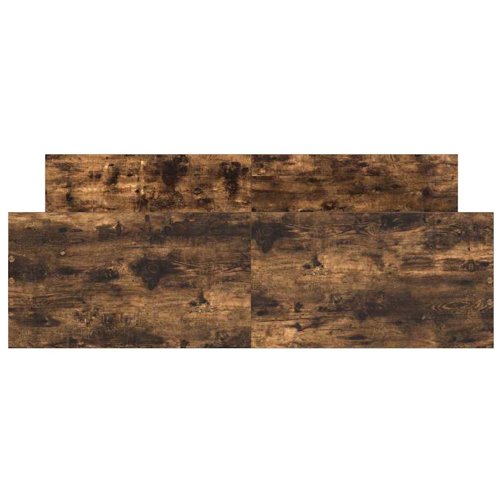 Bettgestell mit Kopf- und Fußteil Räuchereiche 120x190 cm