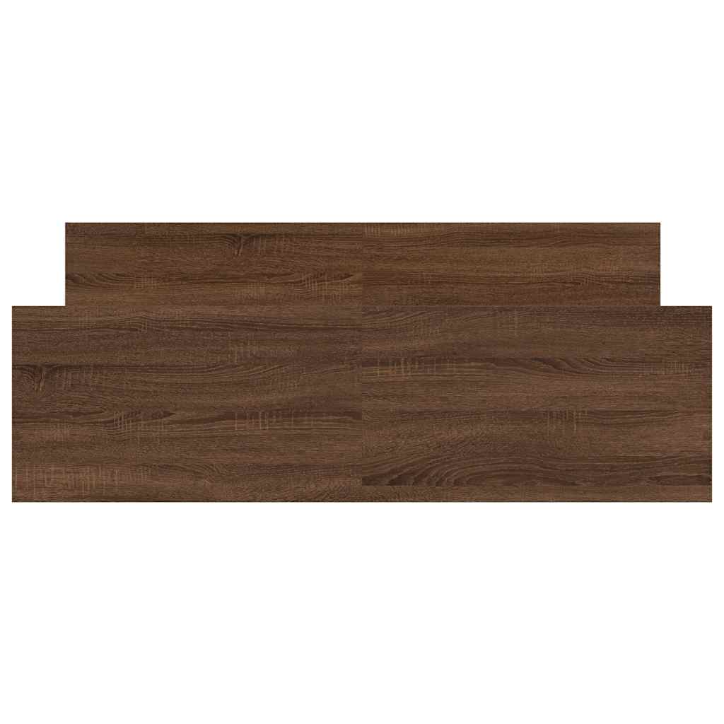 Bettgestell mit Kopf- und Fußteil Braun Eiche-Optik 140x190 cm