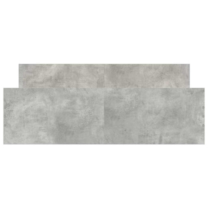 Bettgestell mit Kopf- und Fußteil Betongrau 135x190 cm