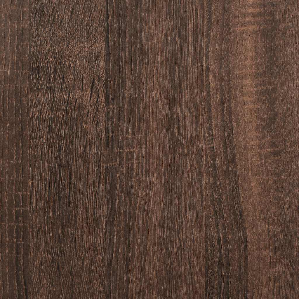 Bettgestell mit Kopf- und Fußteil Braun Eiche-Optik 135x190 cm