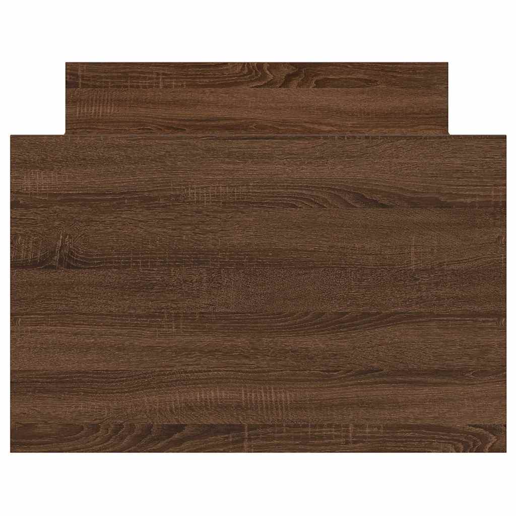 Bettgestell mit Kopf- und Fußteil Braun Eichen-Optik 100x200 cm